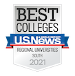 US News and World Reports Badge - #19 Regional Universities